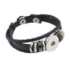 Snap Bracelet Design Vintage Leather Bracelet Fits18/20MM Snaps Button Jewelry