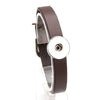 Brown Leather Fits 18/20MM Snap Button Jewelry
