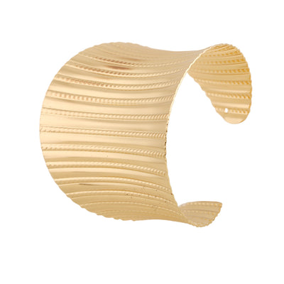 Vintage Wide Cuff Bracelets Adjustable Gold or Silver Zinc Unisex