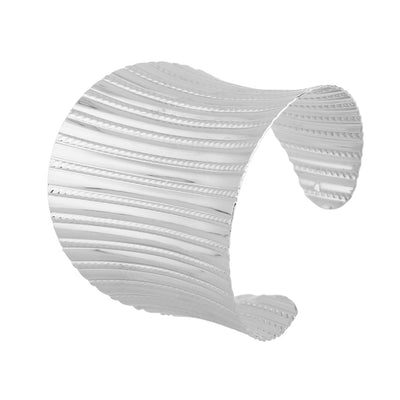 Vintage Wide Cuff Bracelets Adjustable Gold or Silver Zinc Unisex