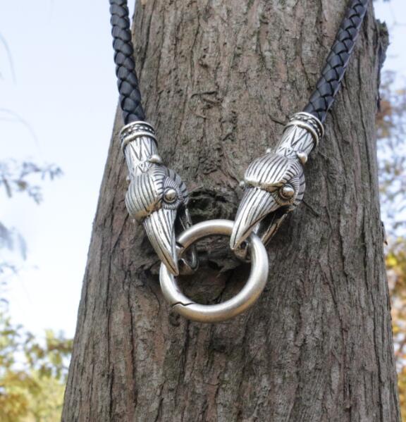 VIKING WOLF BRAIDED NECKLACE 