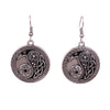 Norse Symbols & Knots Antiqued Silver-Tone Viking Zinc Drop Earrings Unisex