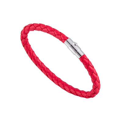 Braided Leather Bracelet 15 Colors Magnetic Closure Unisex