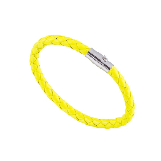 Braided Leather Bracelet 15 Colors Magnetic Closure Unisex