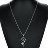 Viking/Norse Dynamic Silver Stainless Steel Pendant w/ 24" Necklace Unisex