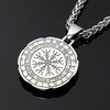 Helm of Awe 2-in-1 Stainless Steel Silver & Gold 20" or 27" Necklace