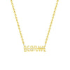 Be Brave Motivational Gold or Silver Stainless Steel Necklace