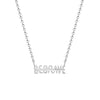 Be Brave Motivational Gold or Silver Stainless Steel Necklace