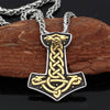 Thor Hammer 3-Color Stainless Steel w/ Wheat Necklace