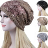 Romantic Vintage Lace Polyester Beanie Turban 5 Colors Hat