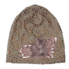 Romantic Vintage Lace Polyester Beanie Turban 5 Colors Hat