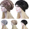 Romantic Vintage Lace Polyester Beanie Turban 5 Colors Hat