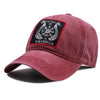 Viking Longboat Cap Cotton Adjustable Red Hat