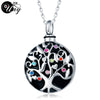 Viking World Tree Stainless Silver Perfume or Ashes Urn 19.5" Necklace Unisex