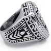 Warrior Shield Silver Stainless Steel Ring Size 7-13 Men Women