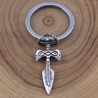 Talisman Norse Viking Sword Amulet Keychain Pendant! Choice of Antique Silver, Bronze, Black Or Copper! - Viking Jewelry Life