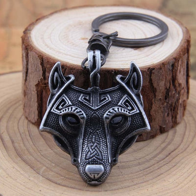 Wolf Talisman Norse Viking Amulet Keychain Pendant Antique Silver Antique Bronze Antique Black Antique Copper - Viking Jewelry Life