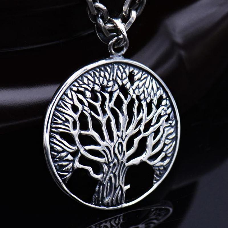 Norse Tree Of Life Pendant Necklace Real 925 Sterling Silver Jewelry Unisex!  For All Viking Collectors! - Viking Jewelry Life