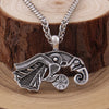 Viking/Norse Raven Gold, Silver or Bronze Pendant with Cord or Chain 50 cm Unisex