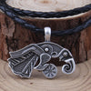 Viking/Norse Raven Gold, Silver or Bronze Pendant with Cord or Chain 50 cm Unisex