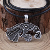 Viking/Norse Raven Gold, Silver or Bronze Pendant with Cord or Chain 50 cm Unisex