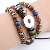 Vintage Snap Bracelets Beads & Leather 18/20MM Snaps Button Jewelry