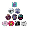 Modern Viking Spirit 10-Set 18 mm Snap Buttons Glass/Alloy Snap Button Jewelry Unisex