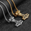 Viking Stainless Steel Mjolnir Necklace for Men!  Thor's Mystical Hammer Around Your Neck! - Viking Jewelry Life