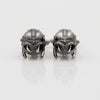 Viking Warrior Helmet  Copper Alloy Silver-Tone Cufflinks Unisex