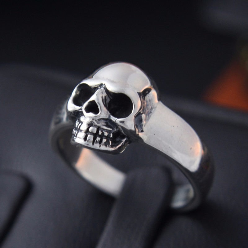 Viking/ Norse Skull 925 Sterling Silver Punk Vintage Quality Ring Sizes 7-13 Unisex