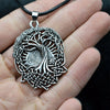 Viking/Norse Silver-Tone Zinc Pendant With Cord Unisex