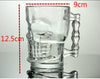 Skull Mug with Handle Clear Glass 4.9in (Holds 16.9oz) Home Decor