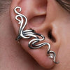 Viking/ Norse Art Silver Zinc Alloy Trendy Wrap Cuff Earring Unisex