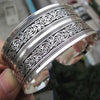 Viking/Norse Retro Cuff Wide Bracelet Tibetan Silver Adjustable