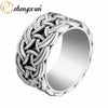 Infinite Braid Wide Ring Size 8 Zinc Silver-Tone Norse Viking Band Unisex