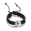 Snap Bracelet Vintage Leather Bracelet Uses18/20MM Snaps Button Unisex