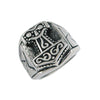 Mjolnir Thor Hammer Ring Silver  Stainless Steel Sizes 8-16 Viking Unisex