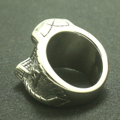 Viking Stainless Steel Thor's Hammer Silver 7-14 Ring