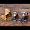 Norse Thor's Hammer Stainless Steel Silver or Gold 35 or 45 mm Pendant