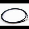 Rubber Leather Cord 1.5/2/3 mm Necklaces 15.7"- 25.7" 925 Sterling Silver Clasp