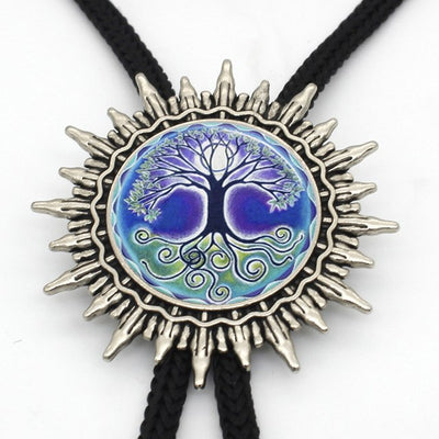 Viking/ Norse Tree of Life Hand Crafted Bolo Tie Necklace Of Zinc Choice of 16 Designs for Men Women