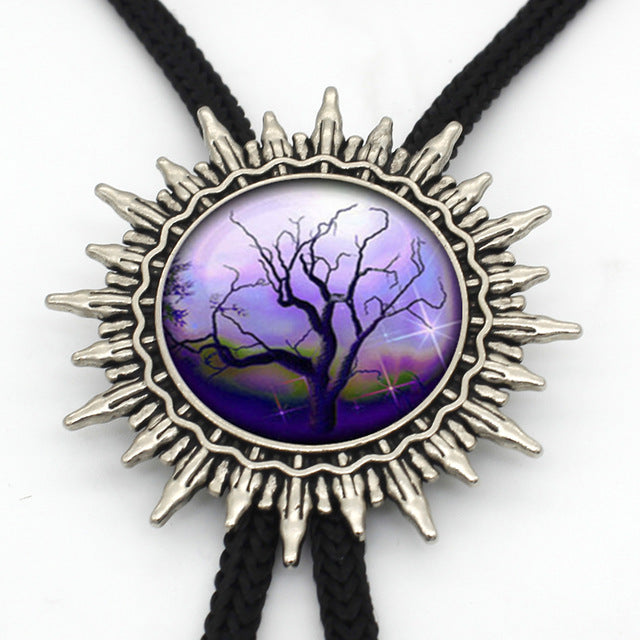 Viking/ Norse Tree of Life Hand Crafted Bolo Tie Necklace Of Zinc Choice of 16 Designs for Men Women