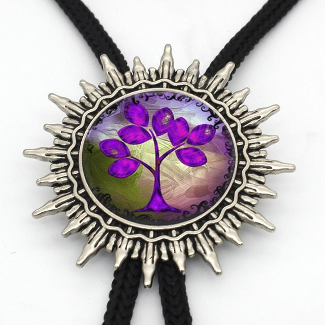 Viking/ Norse Tree of Life Hand Crafted Bolo Tie Necklace Of Zinc Choice of 16 Designs for Men Women