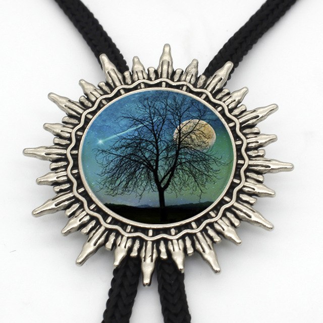 Viking/ Norse Tree of Life Hand Crafted Bolo Tie Necklace Of Zinc Choice of 16 Designs for Men Women