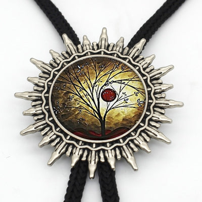 Viking/ Norse Tree of Life Hand Crafted Bolo Tie Necklace Of Zinc Choice of 16 Designs for Men Women