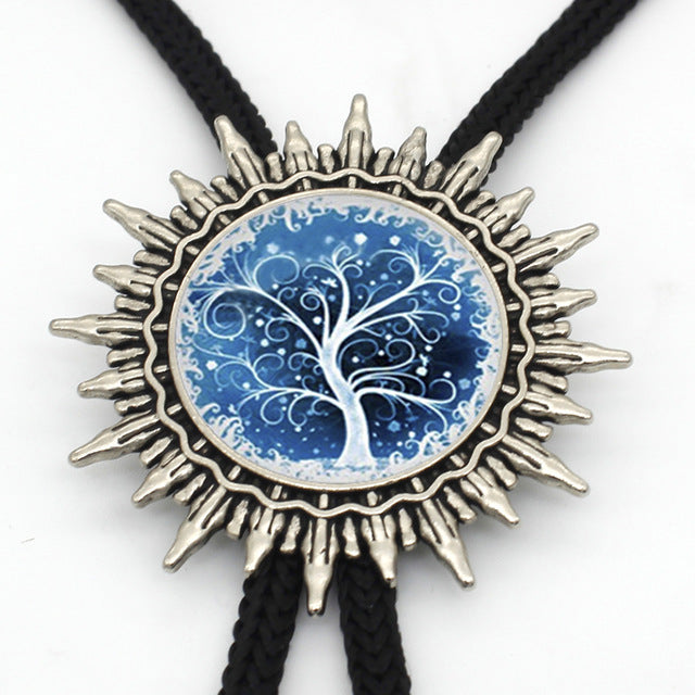 Viking/ Norse Tree of Life Hand Crafted Bolo Tie Necklace Of Zinc Choice of 16 Designs for Men Women