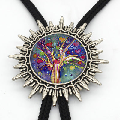 Viking/ Norse Tree of Life Hand Crafted Bolo Tie Necklace Of Zinc Choice of 16 Designs for Men Women