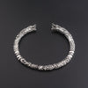 Viking Wolves Silver Zinc Honor Custom Bracelet Unisex