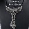 Odin's Eagle Silver Stainless Steel Pendant Or 4 Choices 23” Necklace