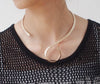 Swirl Vintage  Hammered Choker Gold or Silver Zinc Alloy Necklaces